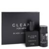 Black Leather by Clean (Gift Sets) for Cologne For Men – 100ml EDT Cologne (Minyak Wangi, 香水) + 77ml Deodorant Stick